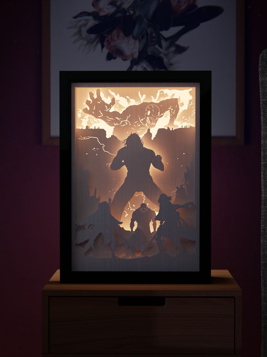 Attack On Titan Light Box DIY Templates (2 in 1) - (PDF + SVG + DXF) + Video Tutorial product image (5)