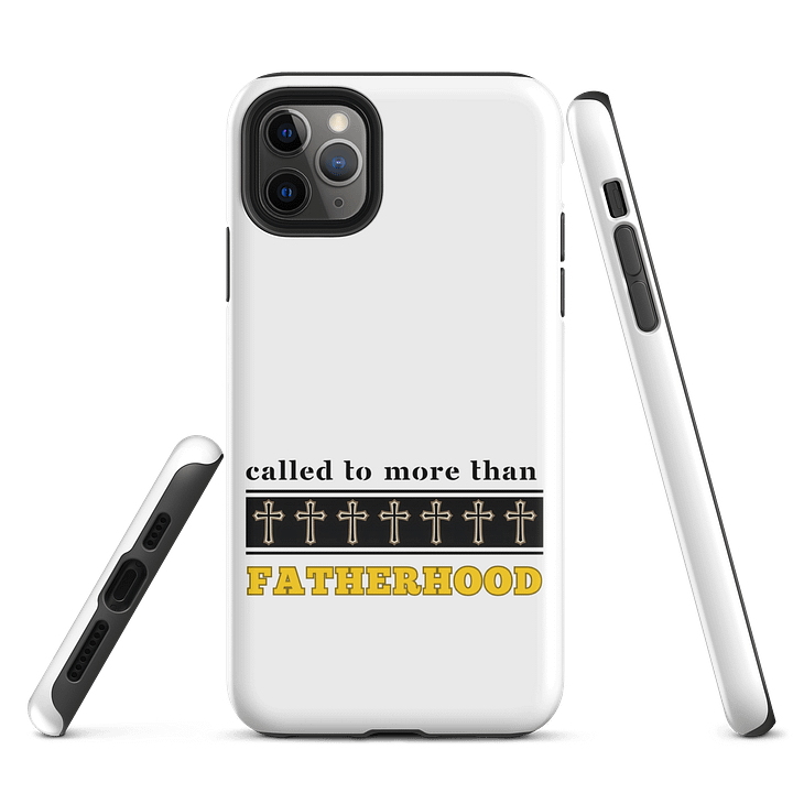 Called to More Than Fatherhood | Christian Dad Iphone Tough Cover | Faith-Based Gift for Dads product image (1)