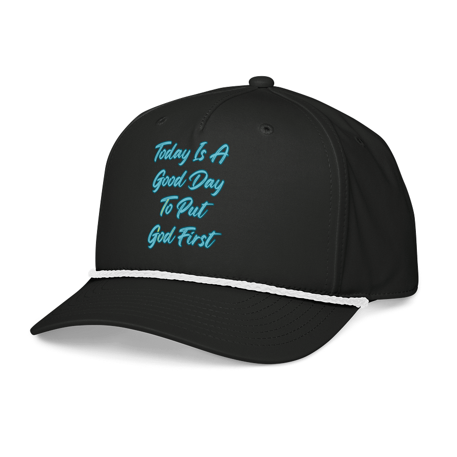 Faith-Inspired Retro Cap: 'Today Is A Good Day To Put God First' product image (3)