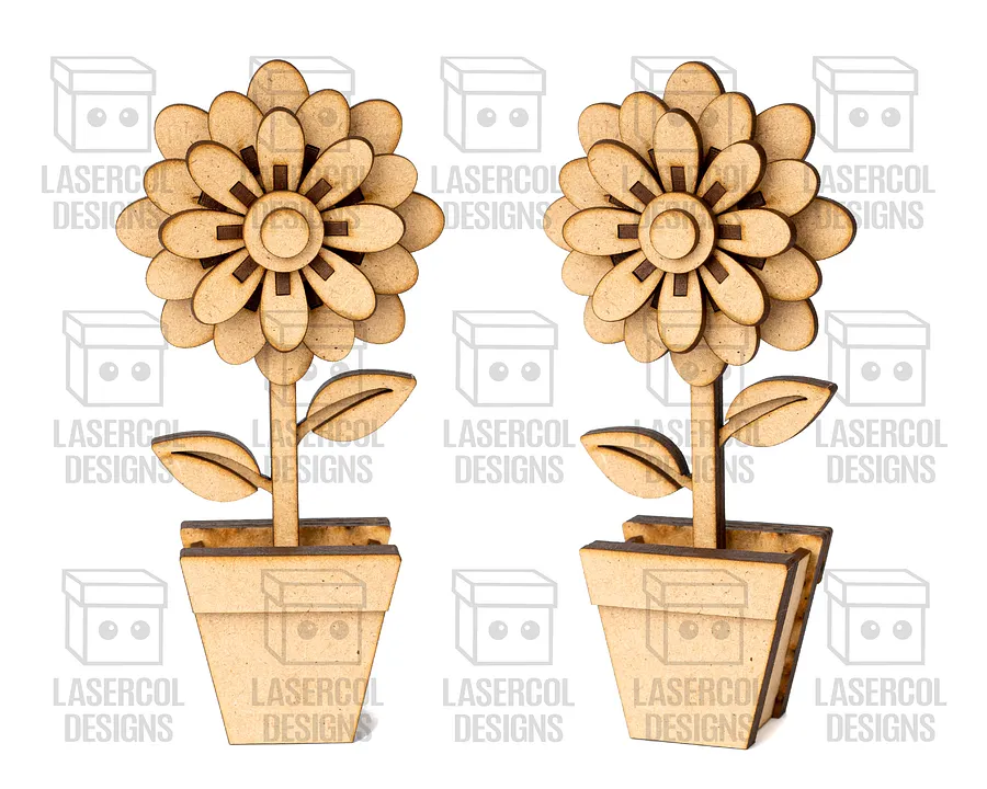 Flowers Set 3d - Laser Cut Files product image (2)