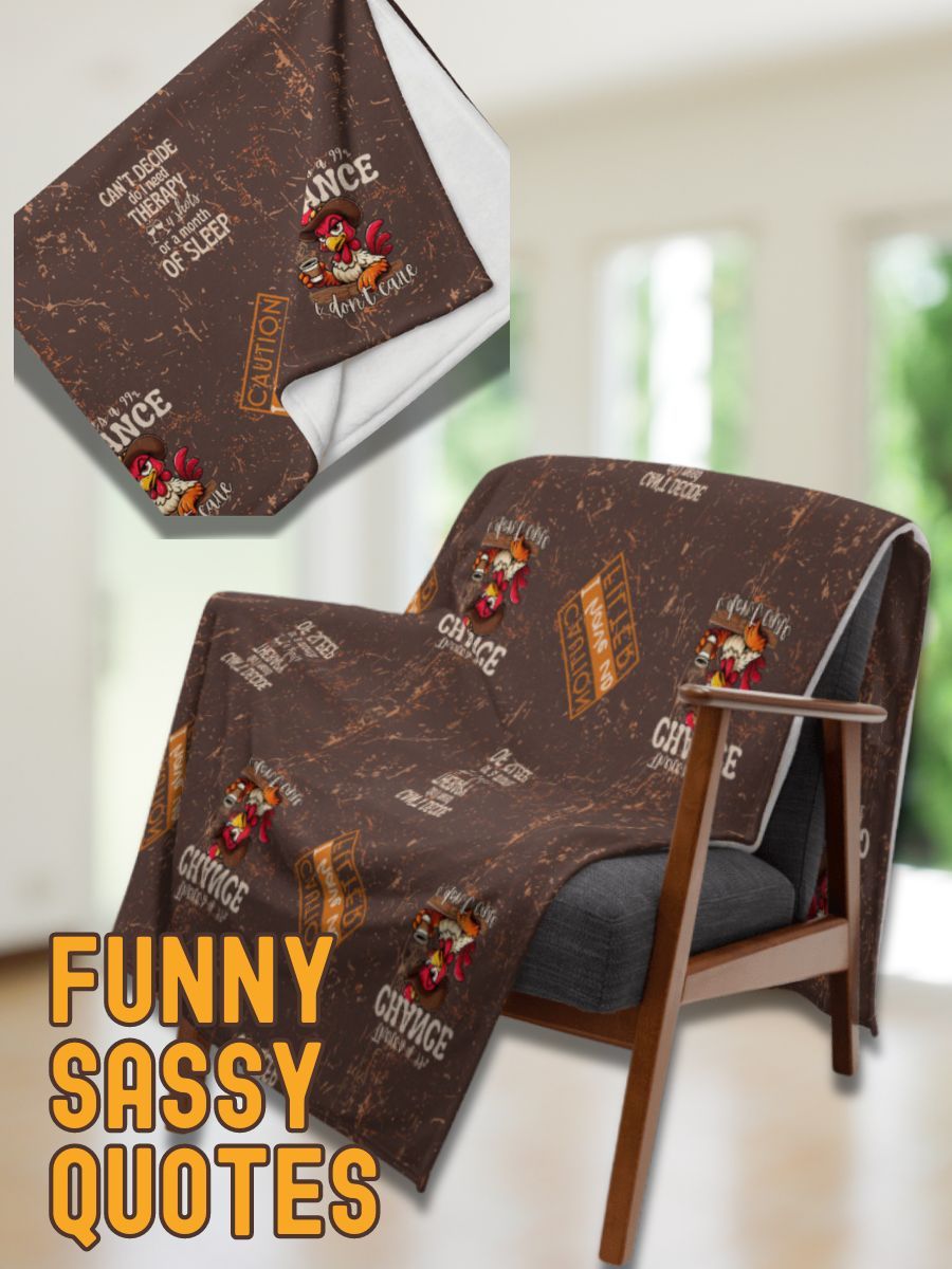 Menopause Funny Sarcastic Quotes Throw Blanket product image (2)