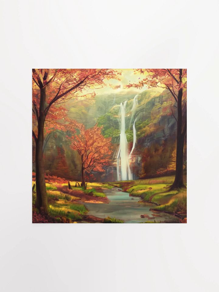 Autumn Waterfall Serenity Poster product image (2)