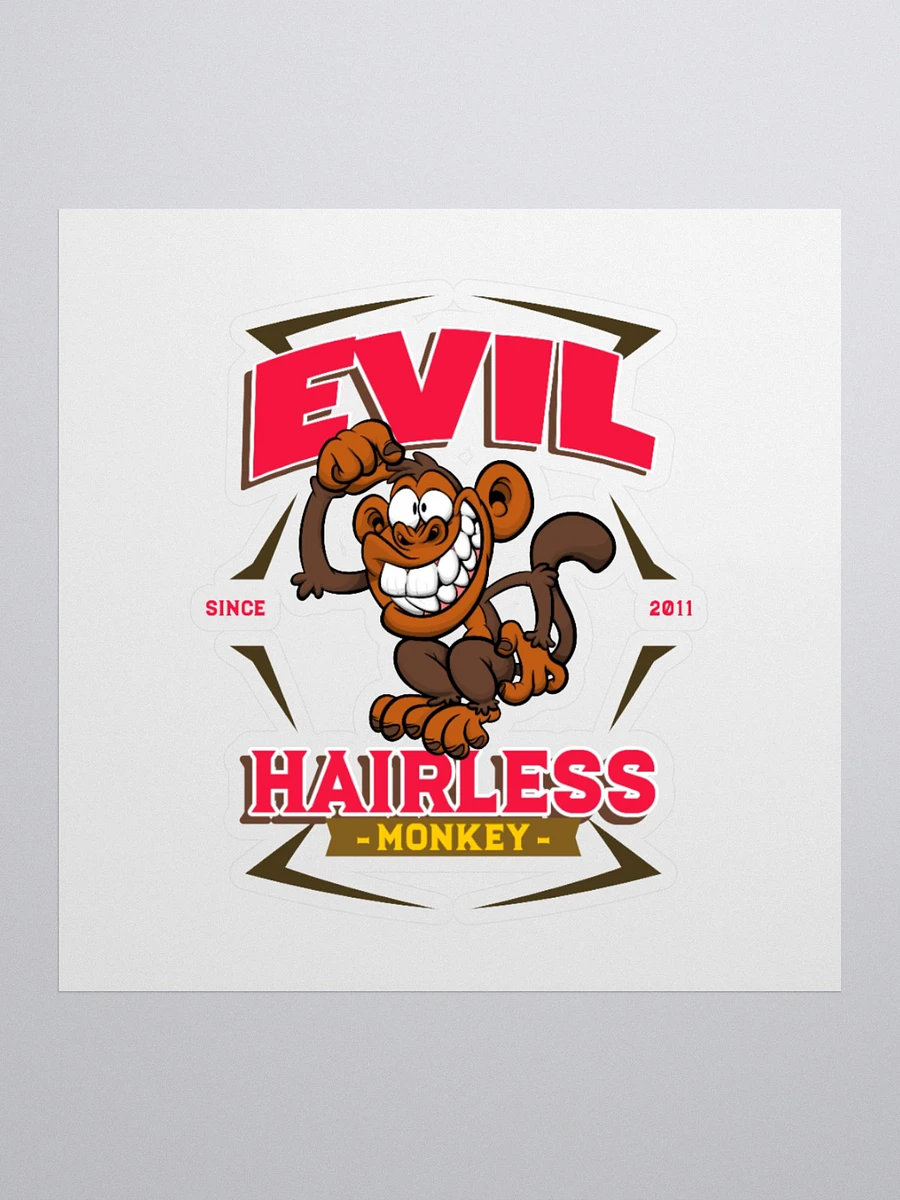 Evil Hairless Monkey v2 - Sticker product image (2)