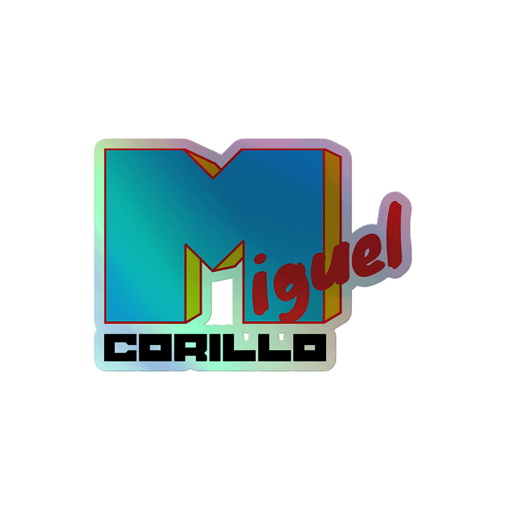 Retro Music Holographic Sticker - Blue product image (2)
