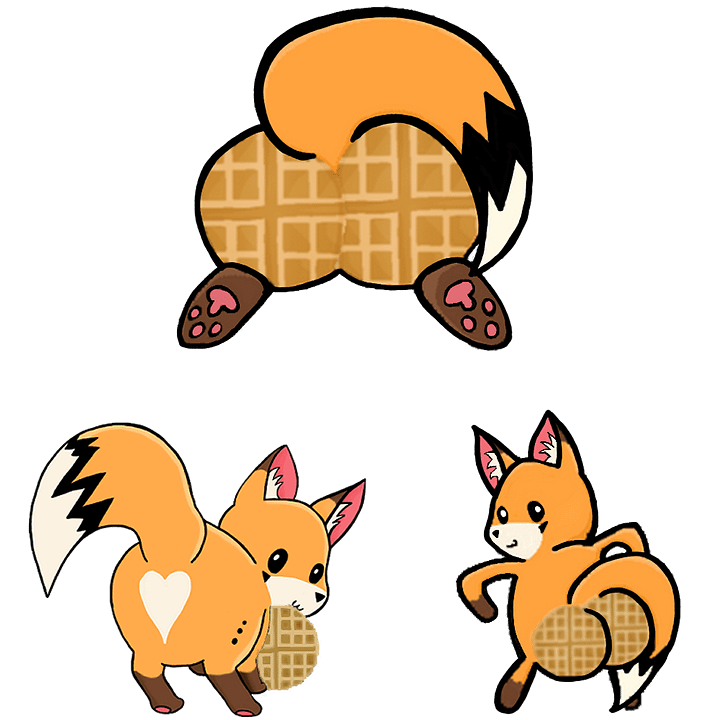 April Fools - Waffle Butts Sticker product image (1)