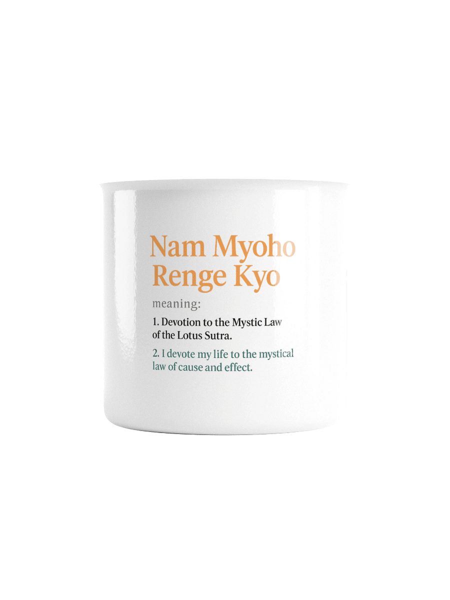 Nam Myoho Renge Kyo Enamel Mug product image (2)