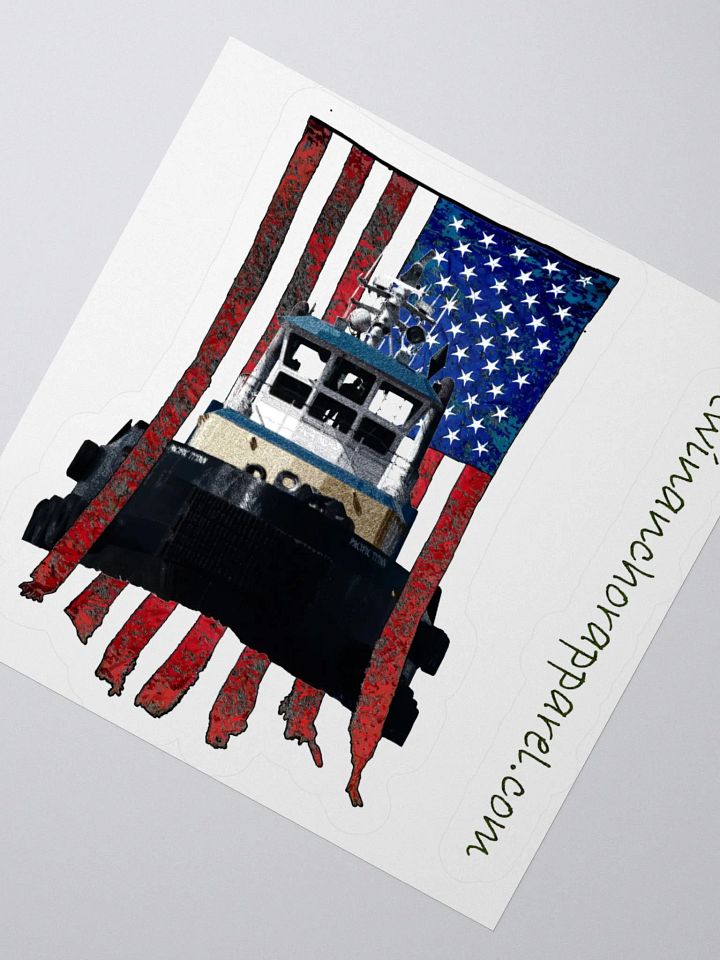 Pacific Titan & CE Flage Reflection Kiss Cut Stickers product image (2)
