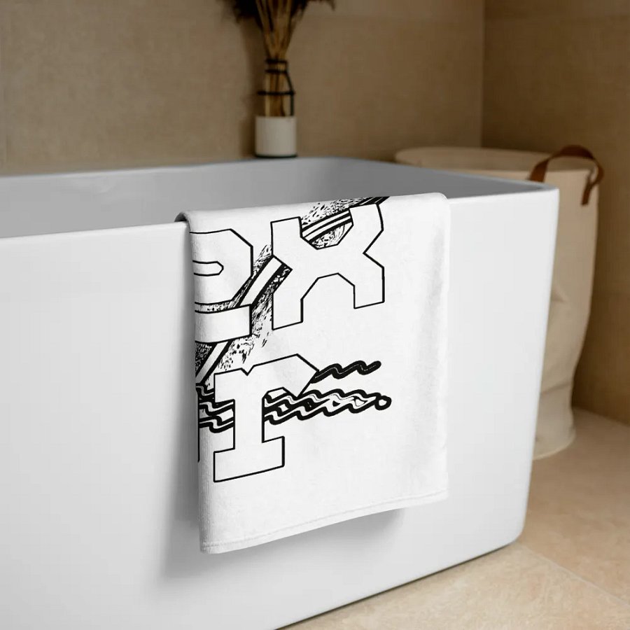 White HApex Gear White Logo - White Sublimated Towel product image (3)