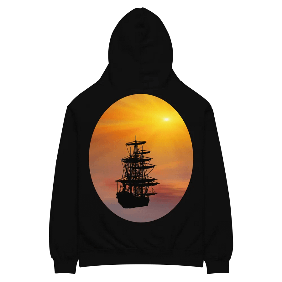 Copy of Pirate ship at sunset hoodie product image (4)