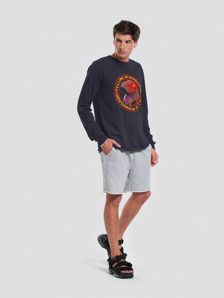 Yelling In Dinosaur Long Sleeve T-Shirt product image (3)