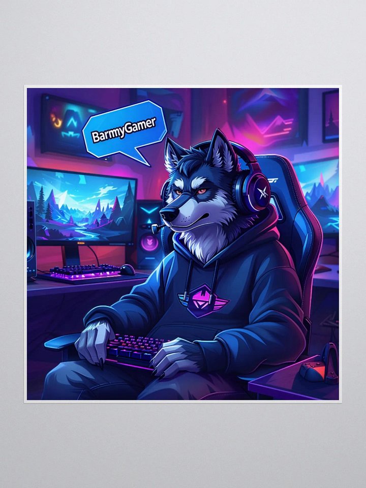 BarmyGamer's Gaming Den Kiss Cut Stickers product image (2)