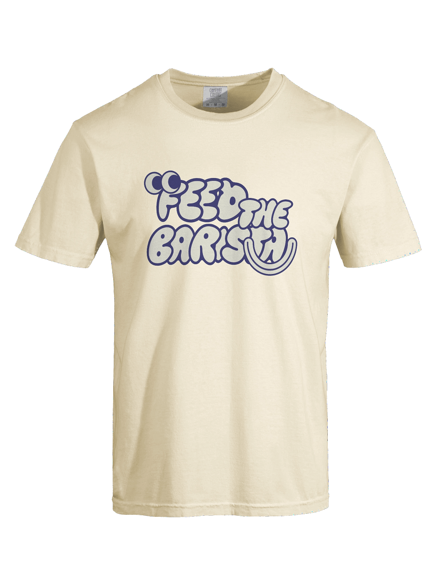 Feed the Barista: official tee product image (32)
