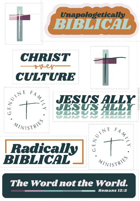 GFM Stickers - One 8.5 x 11 Sheet (9 stickers) product image (4)