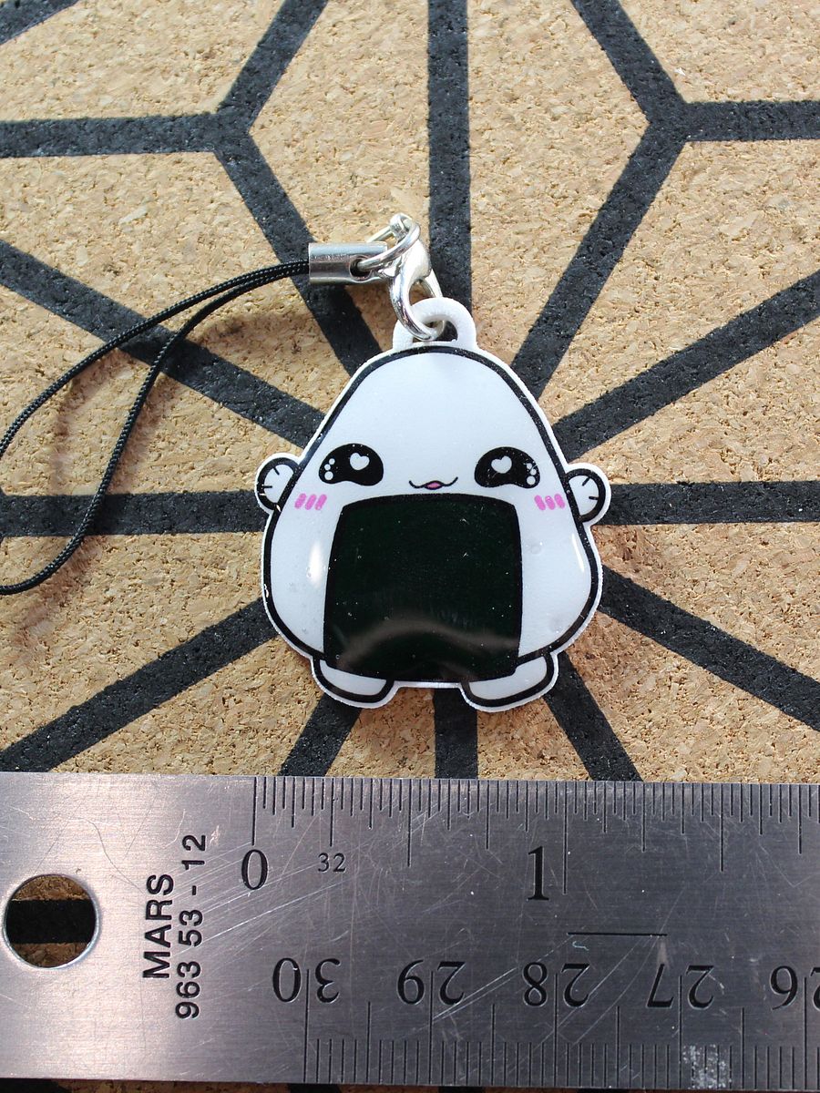 Rice ball (Onigri) Keychain, Magnet, or Needleminder product image (2)