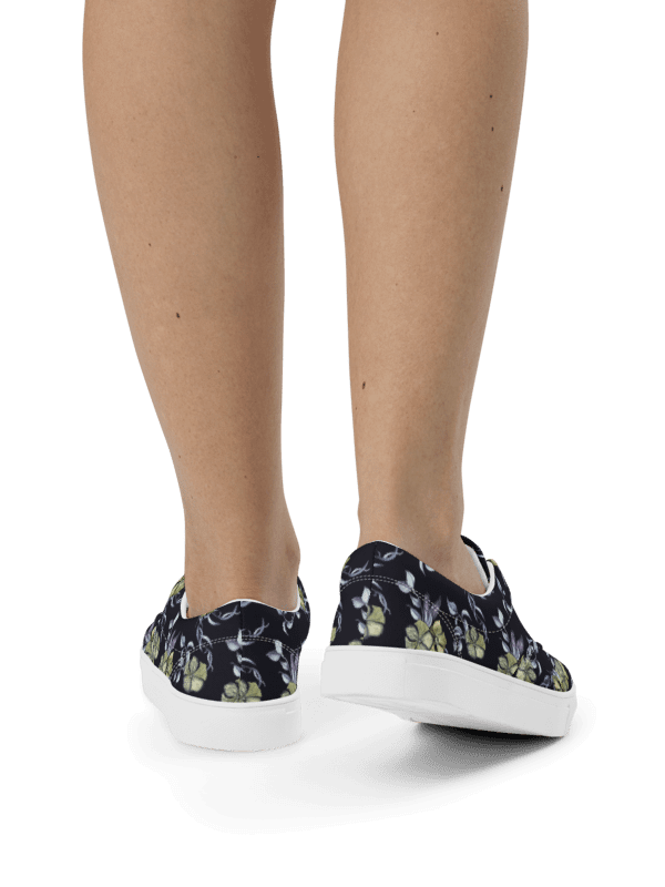 Gothic Flower | Women's Lace-Up Canvas Shoes product image (3)