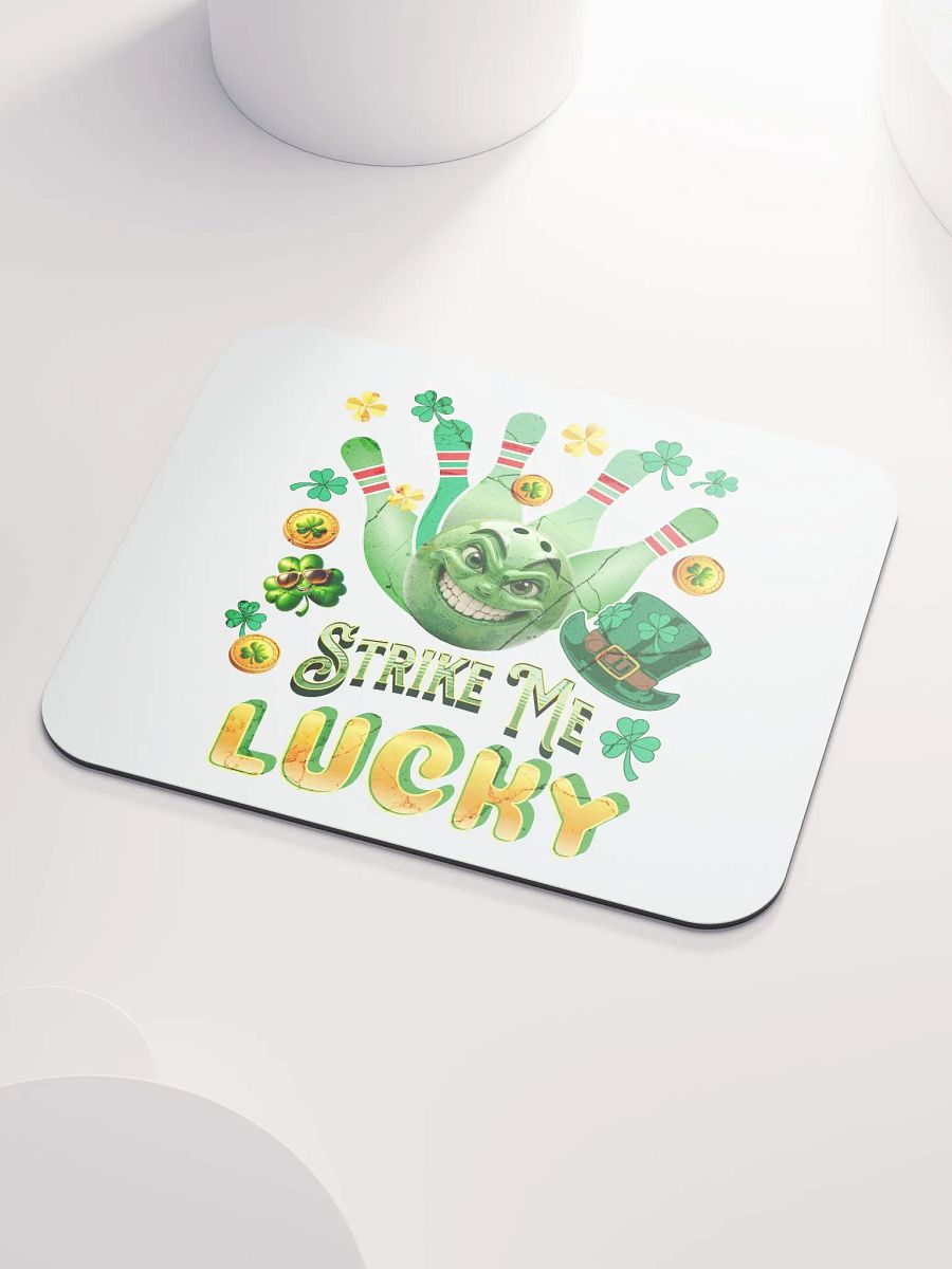 Strike Me Lucky Bowling Mouse Pad product image (3)