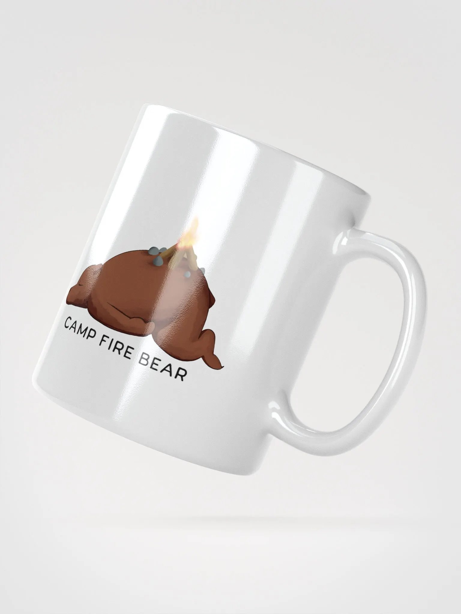 Camp Fire Bear Ceramic Mug product image (2)