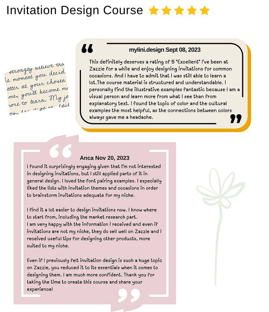 Zazzle Invitation Design Course product image (2)