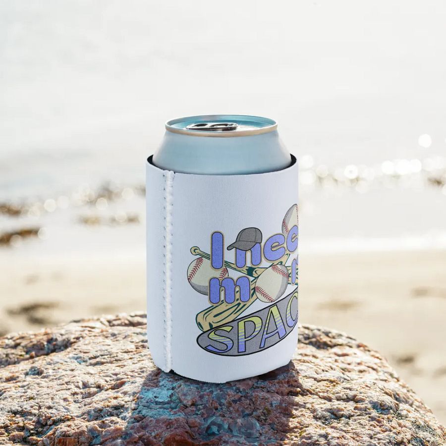 I Need More Space Baseball Coozie Can Cooler product image (9)
