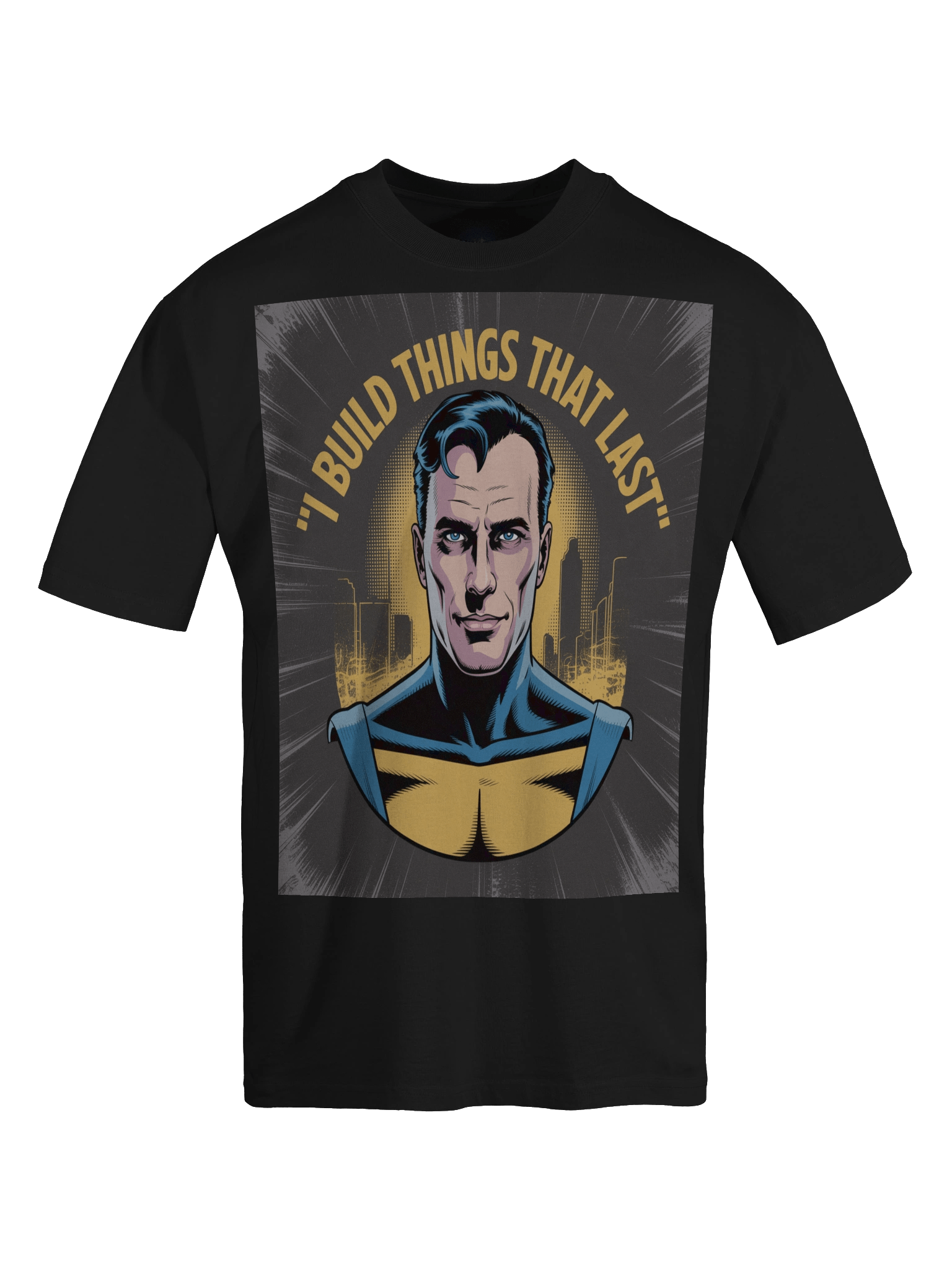 I Build Things That Last: Ozymandias Inspired Oversized Faded T-Shirt product image (1)