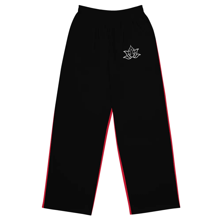 Burning Lotus Unisex wide-leg pants product image (1)