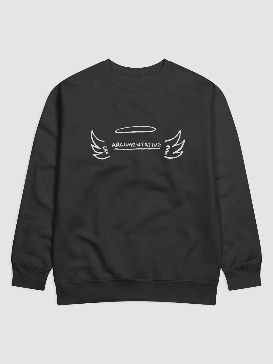 ANGELIC (white design) Printed Premium Cotton Crewneck product image (3)