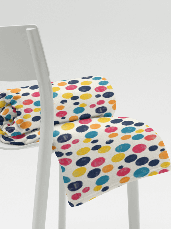 Polka Dot Illusion Vintage Retro Throw Blanket product image (6)