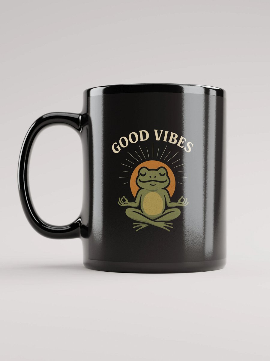 Good Vibes Black Glossy Mug product image (11)