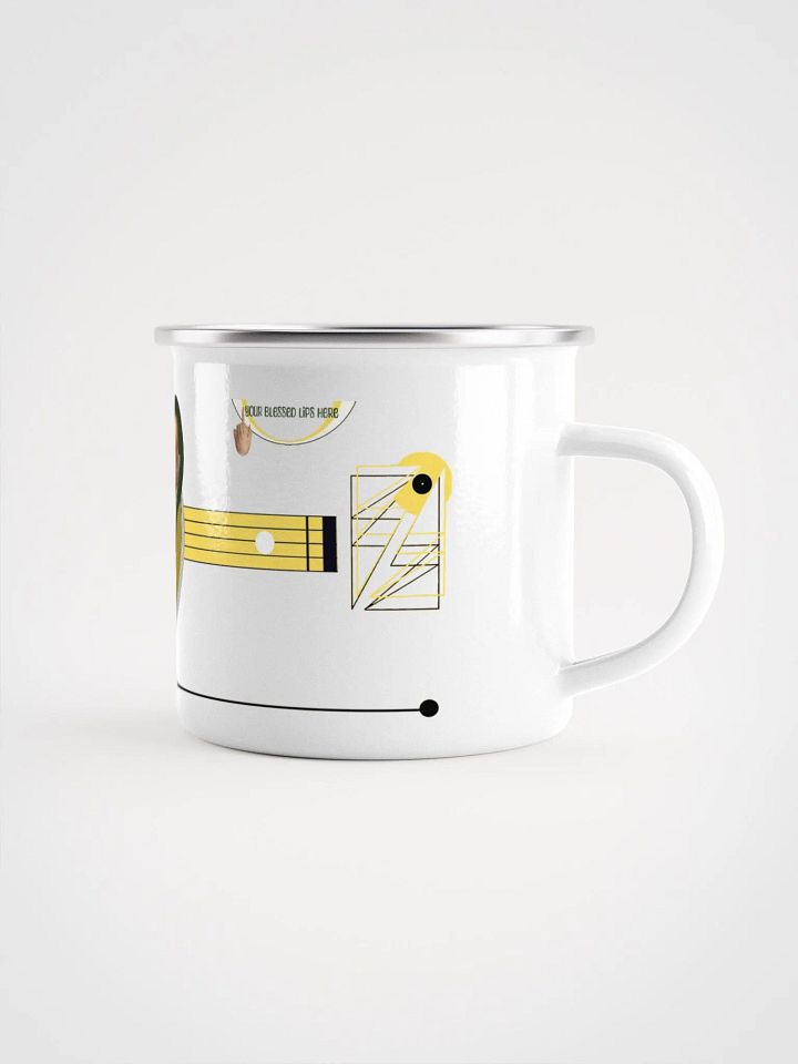 Mater Dolorosa meets Roland TB 303 by Frank Fonik, Techno EDM Enamel Mug product image (2)