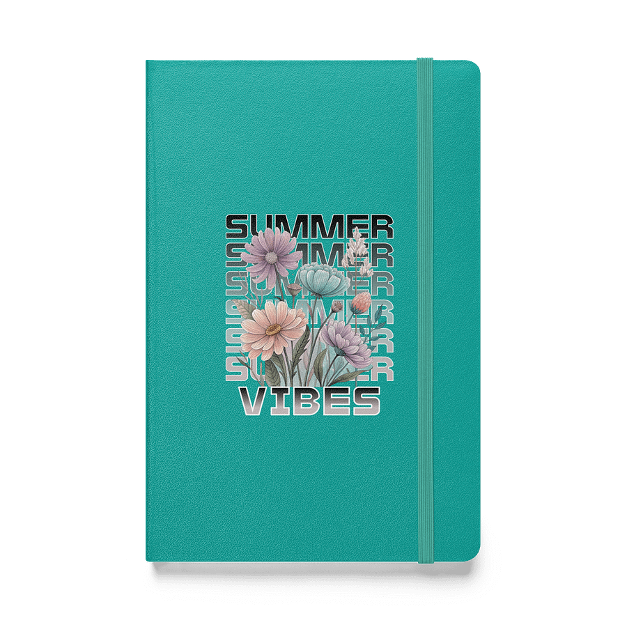 Summer Vibes Boho Flowers Floral Hardcover Journal product image (1)