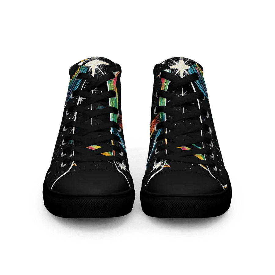 Celestial Flight women's High Top Canvas Shoes product image (3)