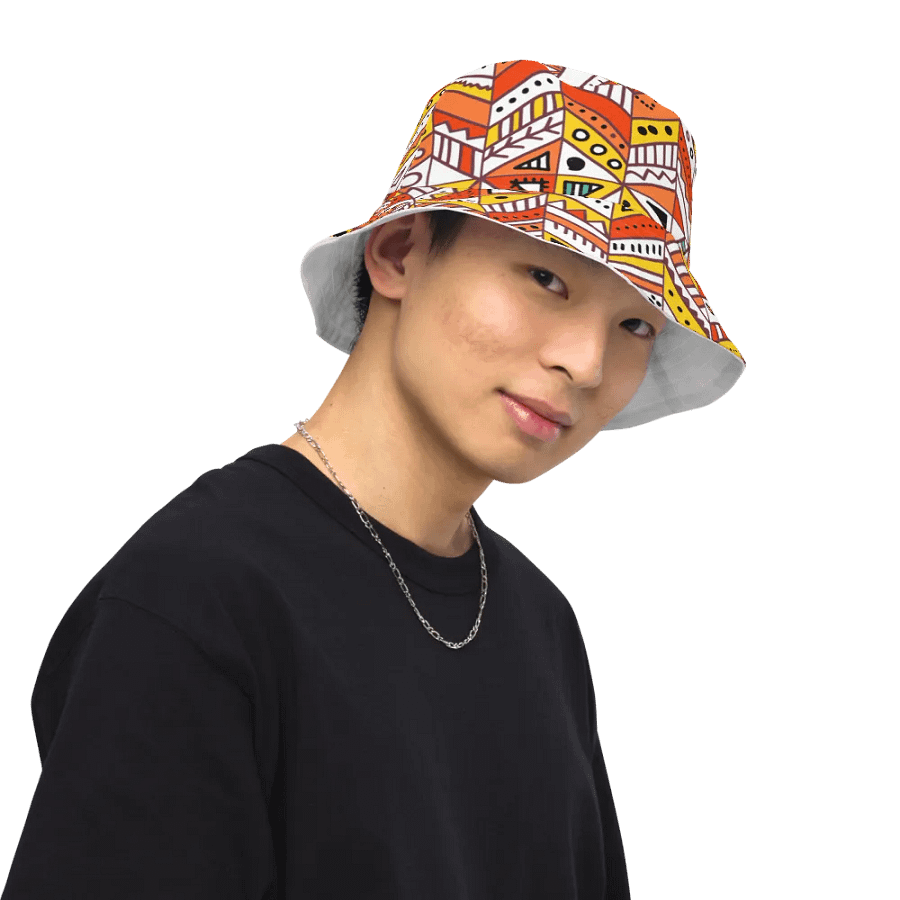 Vibrant Geometric Reversible Bucket Hat product image (11)