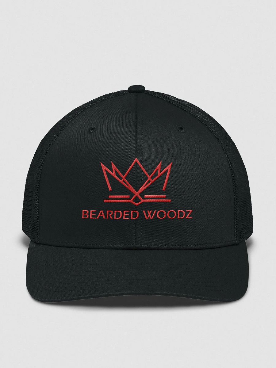 Bearded Woodz Trucker Cap (Red Embroidery) product image (1)