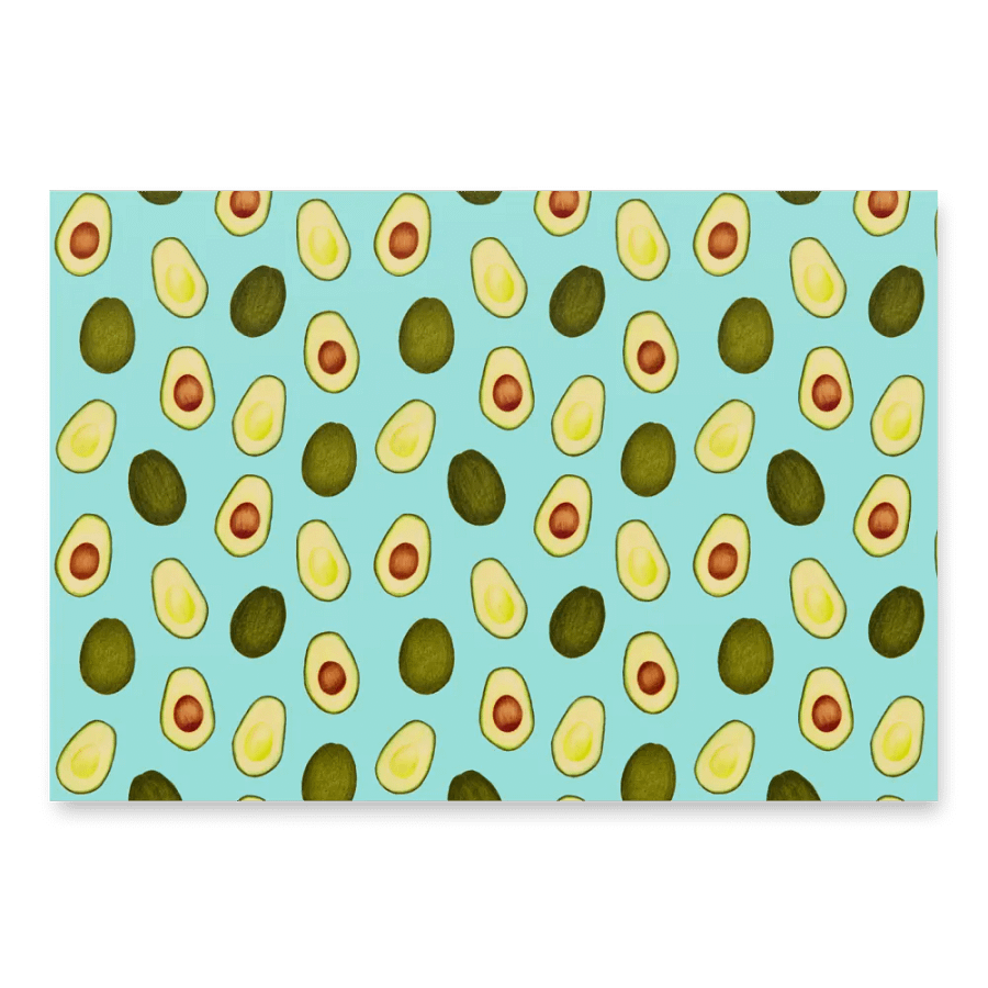 Avocado On Light Blue - Wrapping Paper product image (4)