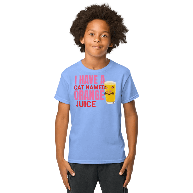 Orange Juice Cat Kids T-Shirt