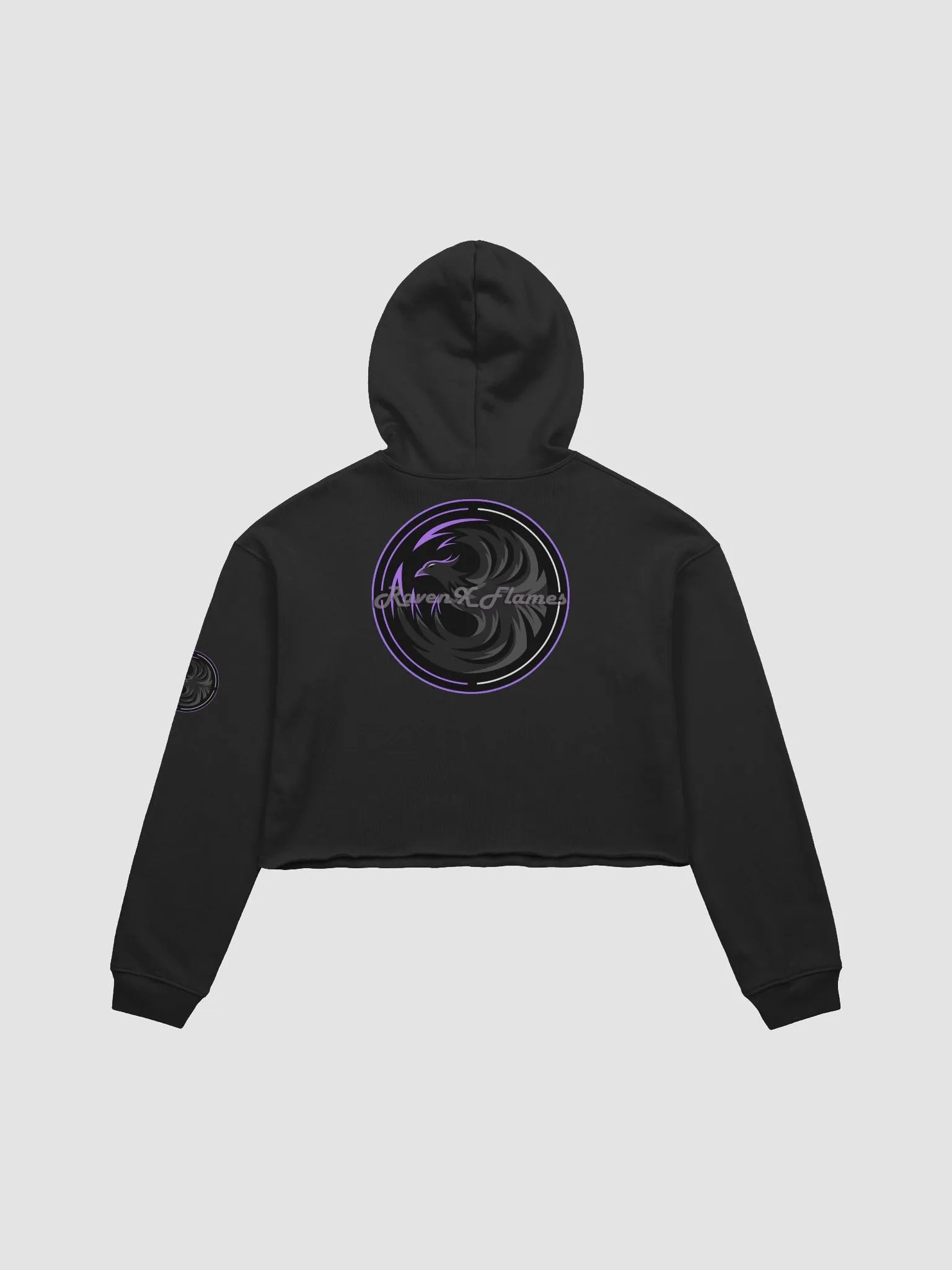 RavenXFlames Crop Hoodie product image (3)
