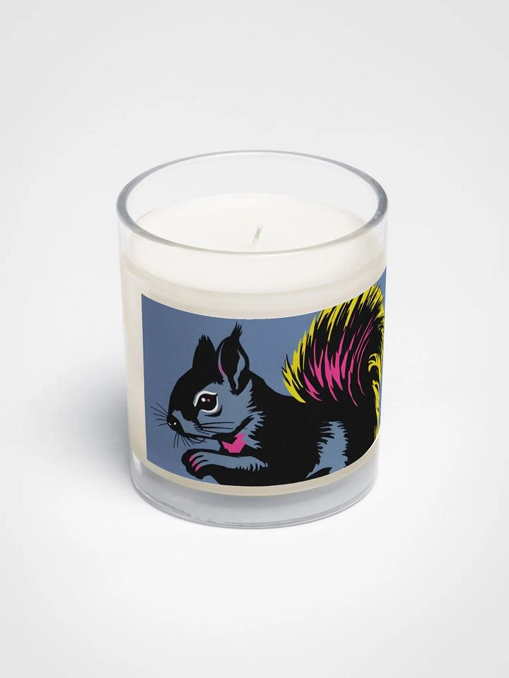 Pop-Art Squirrel Soy Wax Candle product image (2)