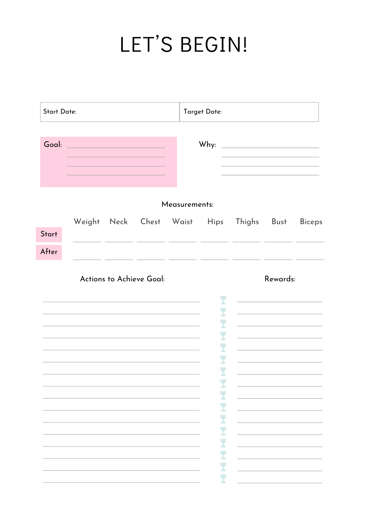 Gym Girl Fitness Planner: Your Glow-Up Partner product image (2)