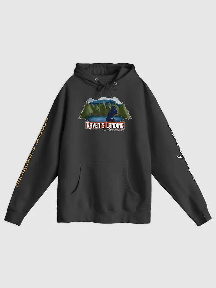Raven's Landing Hoodie with Sleeve Art product image (1)