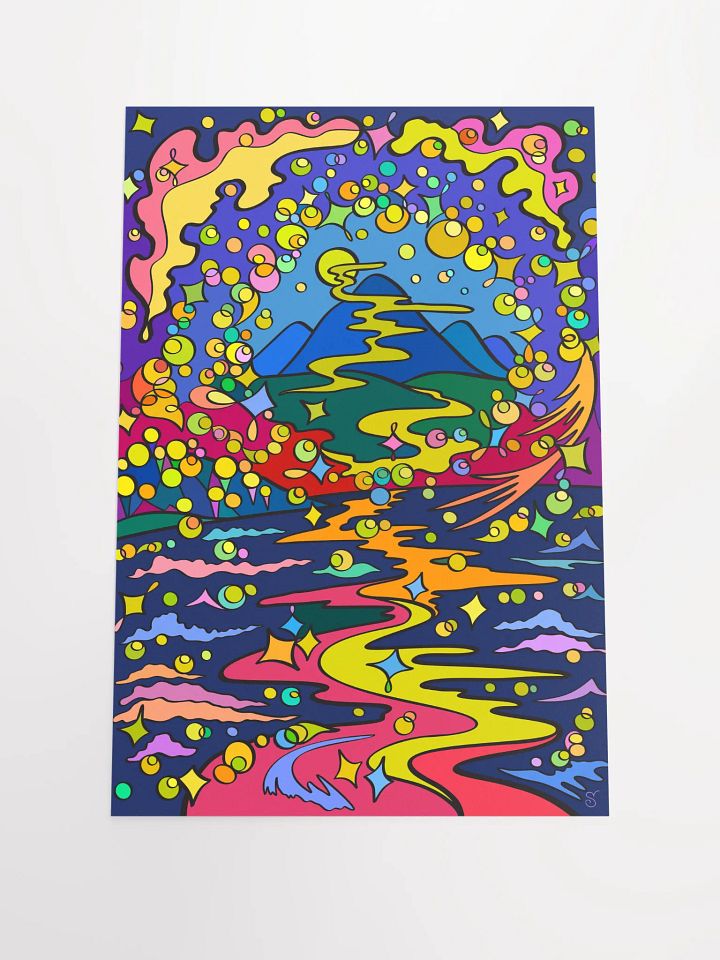 Vibrant Matte Poster Print - Moon Path product image (1)