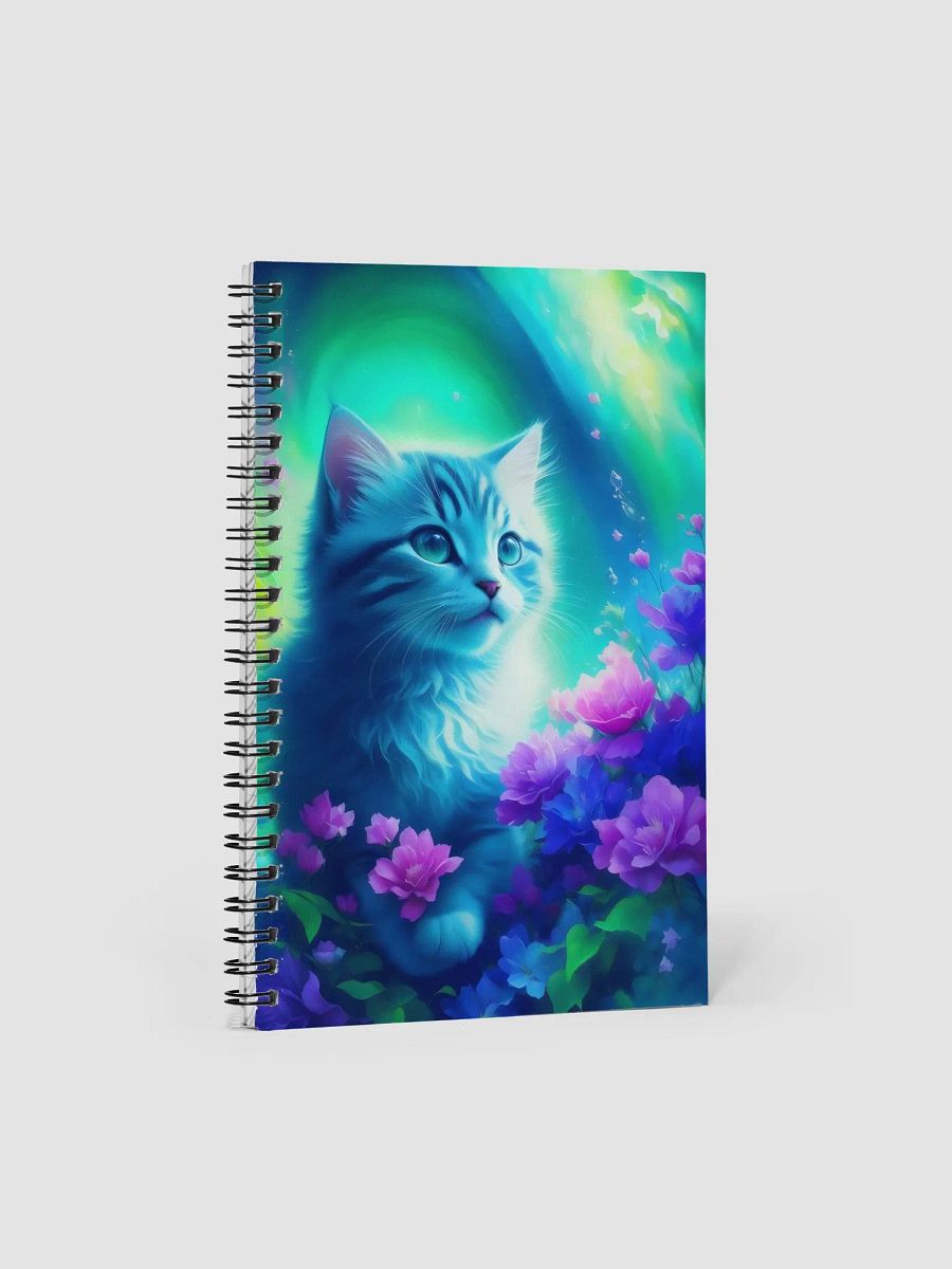 Enchanted Cat Garden Spiral Notebook product image (1)