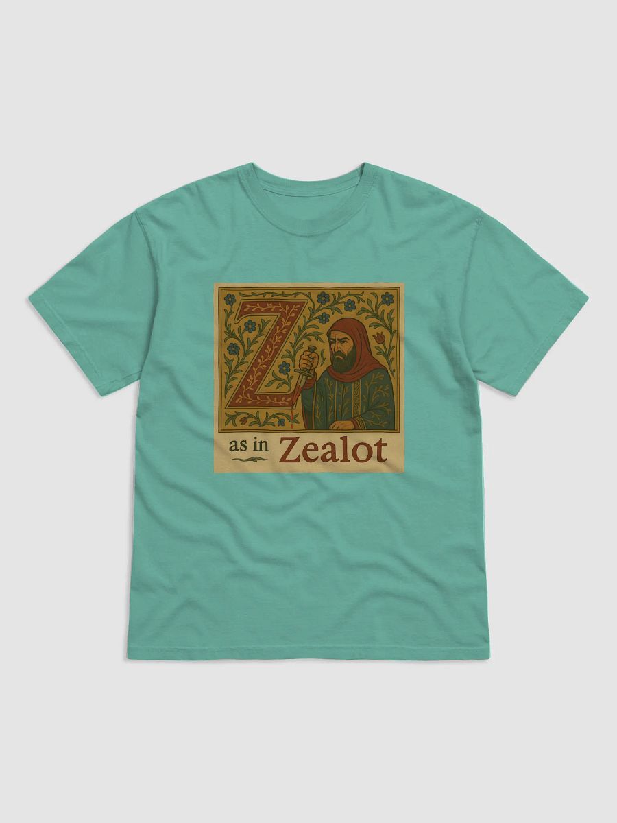 Z as in zealot t-shirt product image (1)