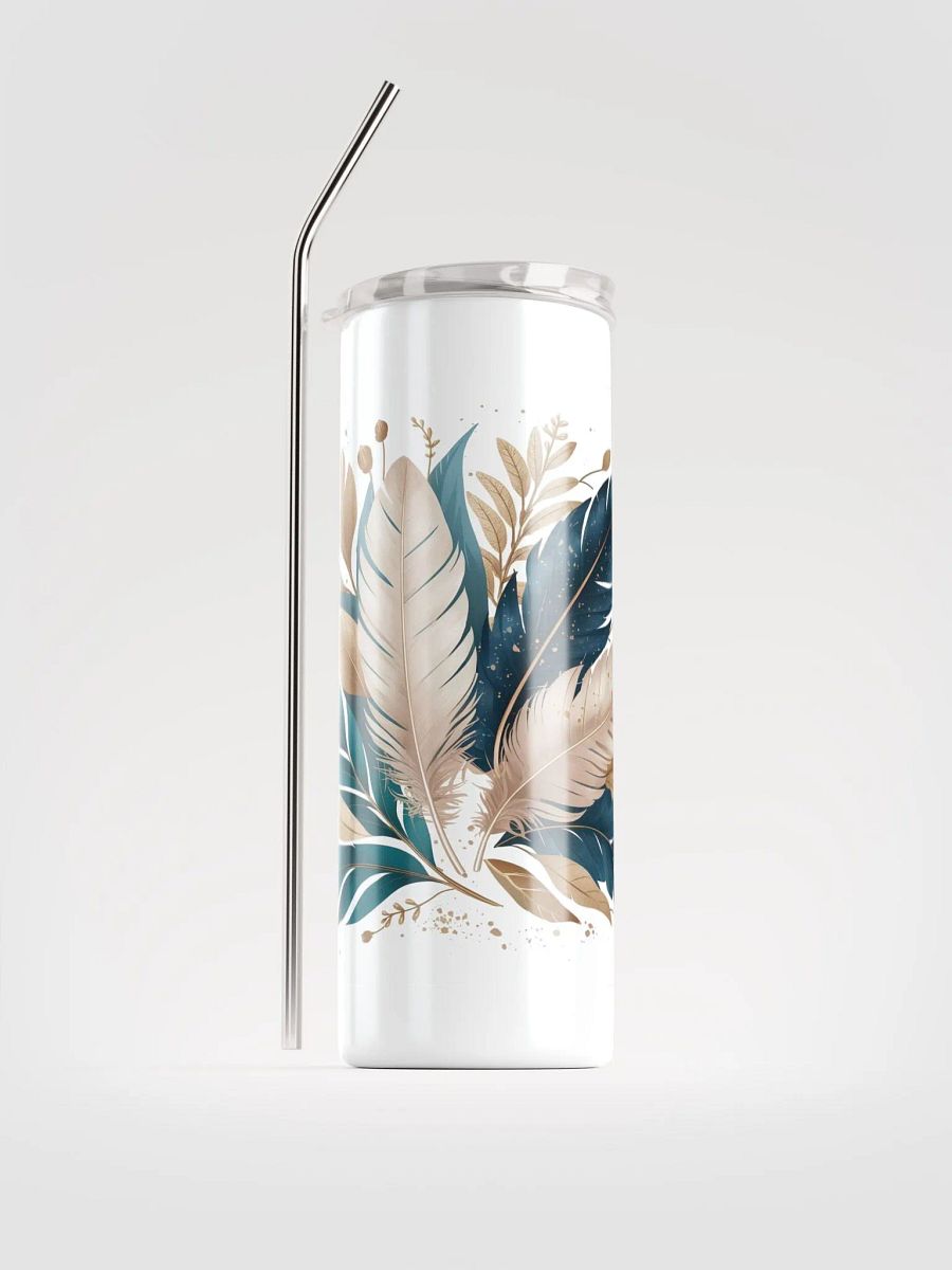 Harmony in Blue Feathered Tumbler product image (1)