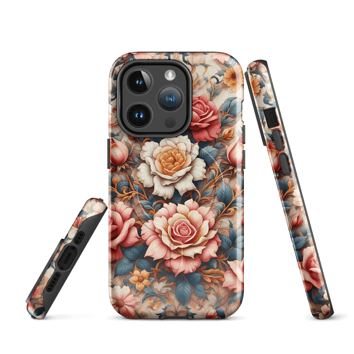 Vintage Rose Garden MagSafe® iPhone® Tough Case - Painting Artwork fit for iPhone 16 15 14 Pro Max product image (3)