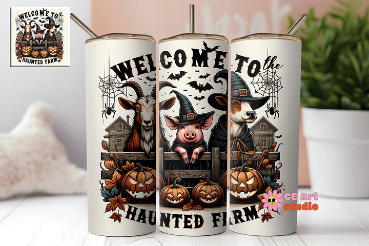 Halloween Hocus Pocus Tumbler Wrap PNG product image (1)
