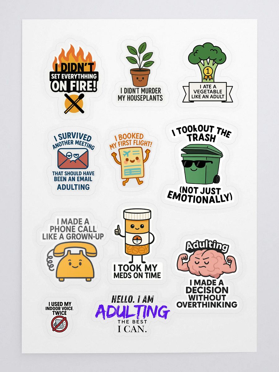 Adulting Achievements Sticker Sheet product image (3)