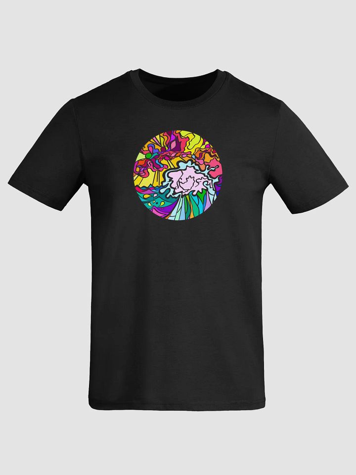 Vibrant Nature-Inspired Organic Tee - Wave at Sunset product image (5)