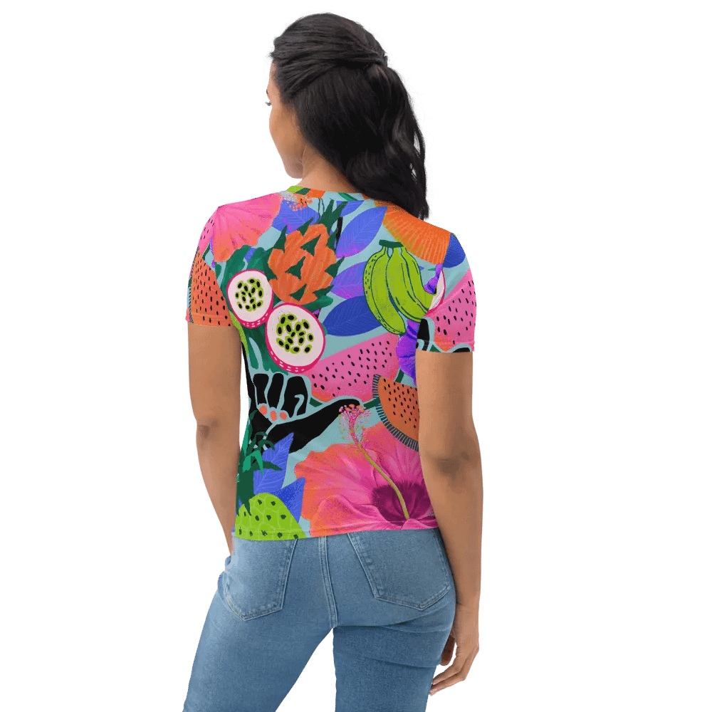 Tropical Paradise Delight All-Over Print Women's Tee product image (8)