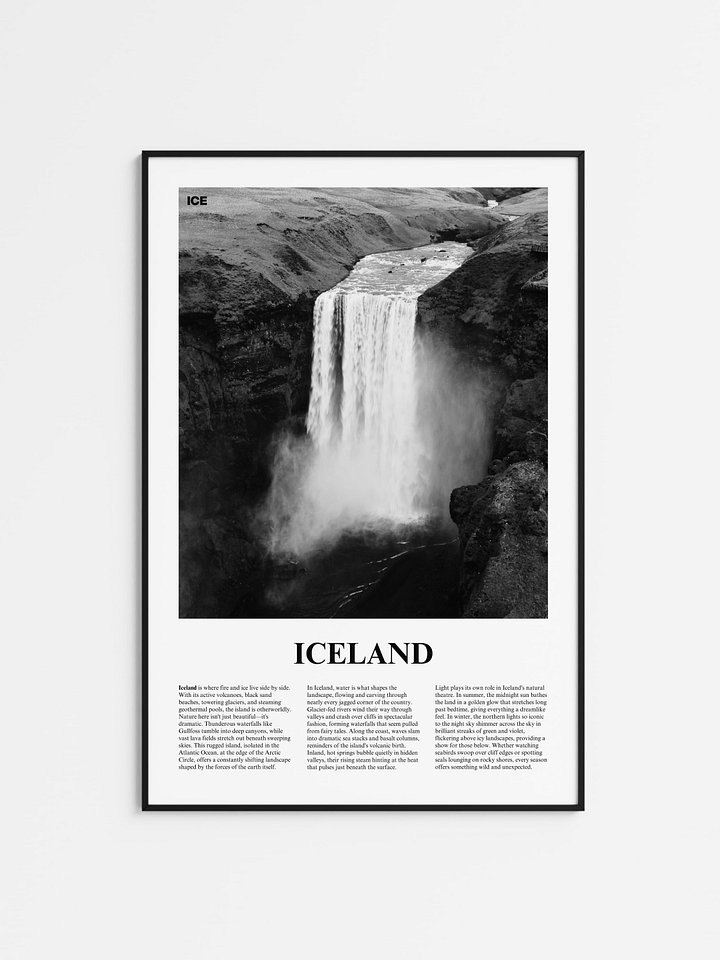 Iceland 03 Newspaper Poster product image (1)