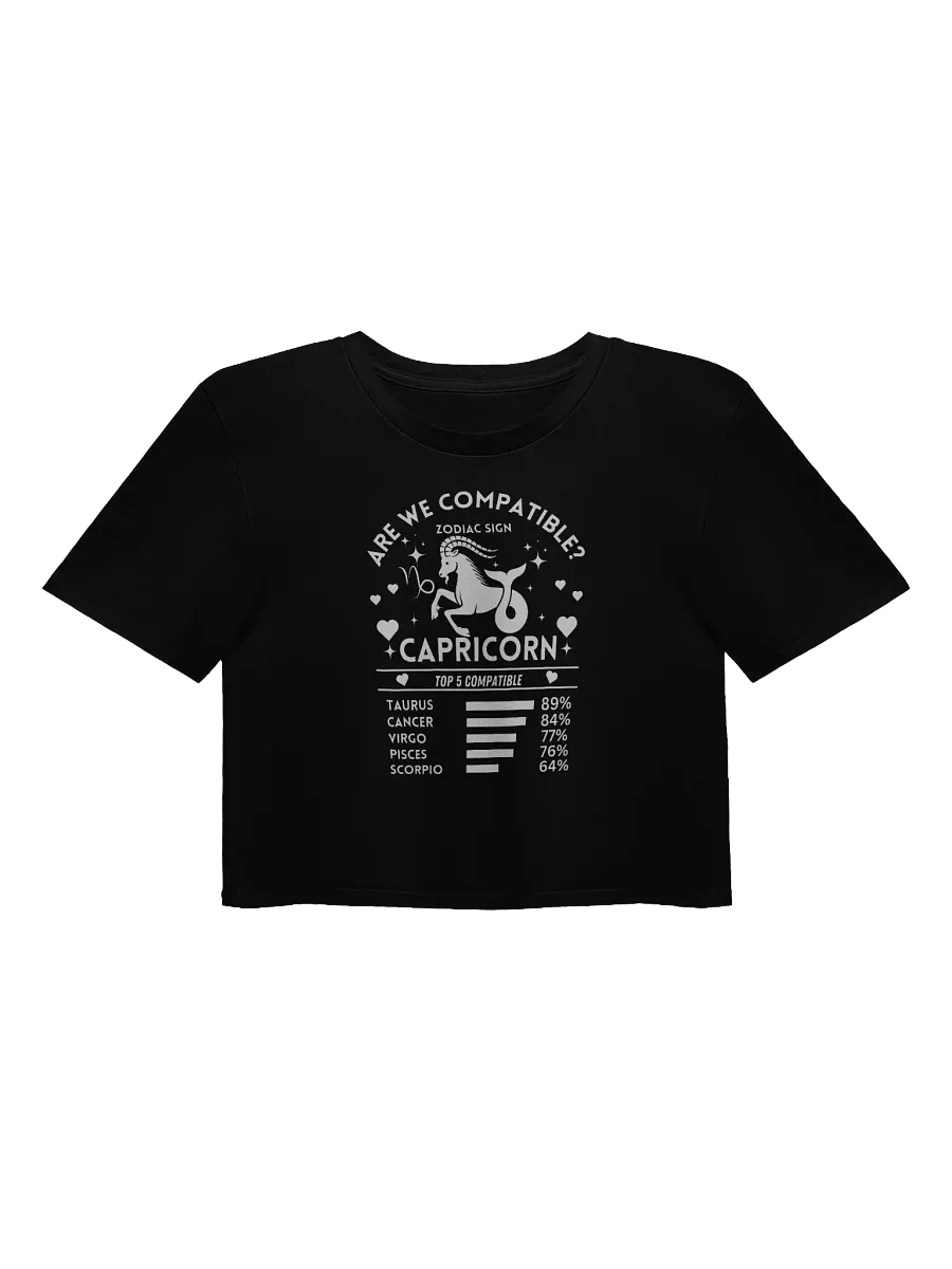 Capricorn Zodiac Sign Romantic Compatibility - AS Colour Women's Premium Crop Top product image (3)